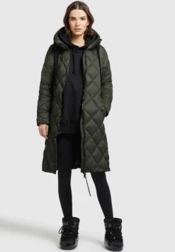 Khujo LennjaCappotto InvernaleDunkelgrün Donna Cappotti KH121U15X-M11 -Delem 69dd5e5a0188450197979a260725c31d