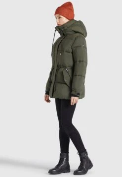 Khujo LevianiCappotto InvernaleOliv Donna Cappotti KH121U10B-M11 -Delem 6c715dc0c96245b48308b86eb29520bc