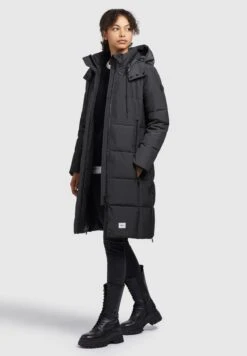 Khujo ViolaCappotto InvernaleDunkelgrau Donna Cappotti KH121U1AL-C11 -Delem 70ac0a0a548a4d389d06cc837c1273f2