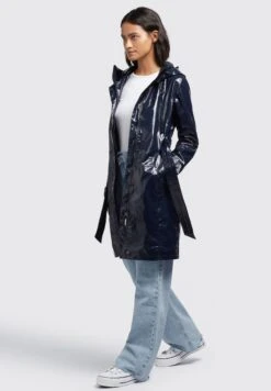 Khujo AleciaTrenchDunkelblau Donna Cappotti KH121U18A-K11 -Delem 71583d54e8c6482e8363a5ace38d525c