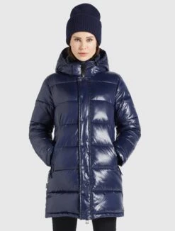 Khujo Wencke ShinyCappotto InvernaleDunkelblau Glänzend Donna Cappotti KH121U0YZ-K11