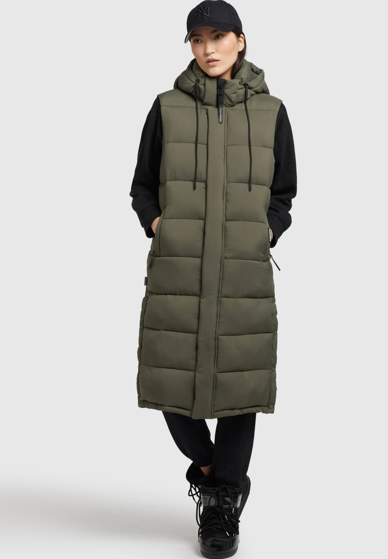 Khujo Tourin MattSmanicatoKhaki Grün Donna Giacche E Blazer KH121U14N-N11 2 Khujo Tourin MattSmanicatoKhaki Grün Donna Giacche E Blazer KH121U14N-N11 - immagine 2