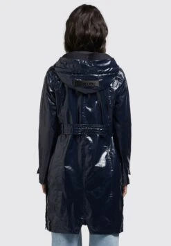 Khujo AleciaTrenchDunkelblau Donna Cappotti KH121U18A-K11 -Delem 75af00153f904b038398fb2a3f3a0bc3