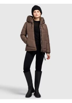 Khujo Esila4Giacca InvernaleTaupe Donna Giacche E Blazer KH121U1B0-B11 -Delem 761ab83f5bbf47f8a3511b270e626755
