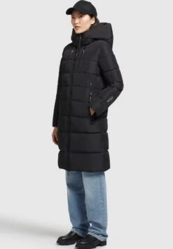 Khujo Jilias 3Cappotto InvernaleSchwarz Donna Cappotti KH121U14E-Q11 -Delem 77685f9cae7c41b3a6cb06151c44eab5