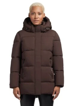 Khujo Soraya MattCappotto InvernaleDunkelbraun Donna Cappotti KH121U1BN-O11 -Delem 78cd740f31194c05ab432ae4dcb79541