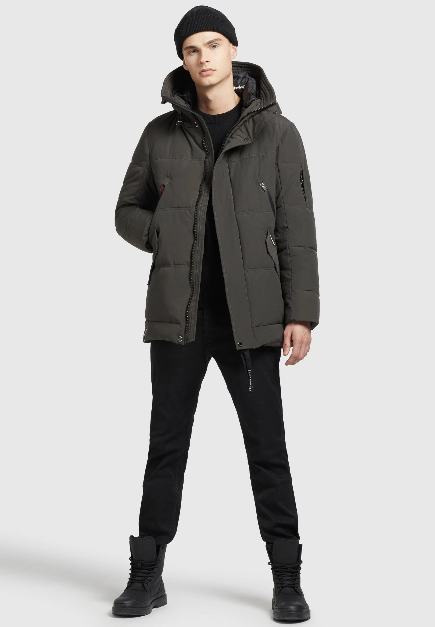 Khujo FankGiacca InvernaleDunkel Olivgrau Uomo Giacche KH122T0E7-N11 2 Khujo FankGiacca InvernaleDunkel Olivgrau Uomo Giacche KH122T0E7-N11 - immagine 2