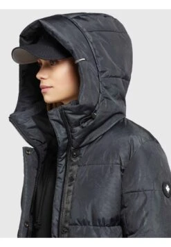 Khujo DakotaCappotto InvernaleDunkelblau Gemustert Donna Cappotti KH121U14X-K11 -Delem 86712e871c6f4e939658780a95b3f475