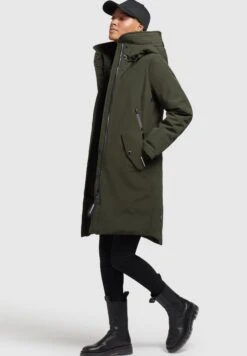Khujo Charlyn - Cappotto Invernale - Dunkelgrün -Delem 88248d6227834fb8a1b643cbab8d040c