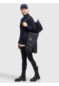 Khujo KandaCappotto InvernaleDunkelblau Donna Cappotti KH121U15Z-K11 -Delem 89988a71c0f84ffa9d7c58841b9fe600
