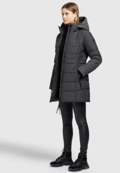 Khujo Amaray4Cappotto InvernaleDunkelgrau Donna Cappotti KH121U1C3-C11 -Delem 8a7ae52454a24b2e9e97dfcb3b8d4e6f