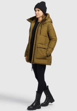 Khujo JanitaCappotto InvernaleOliv Donna Cappotti KH121U1AB-N11 -Delem 8c4b8b4e64874d21b60e065aeafbb527