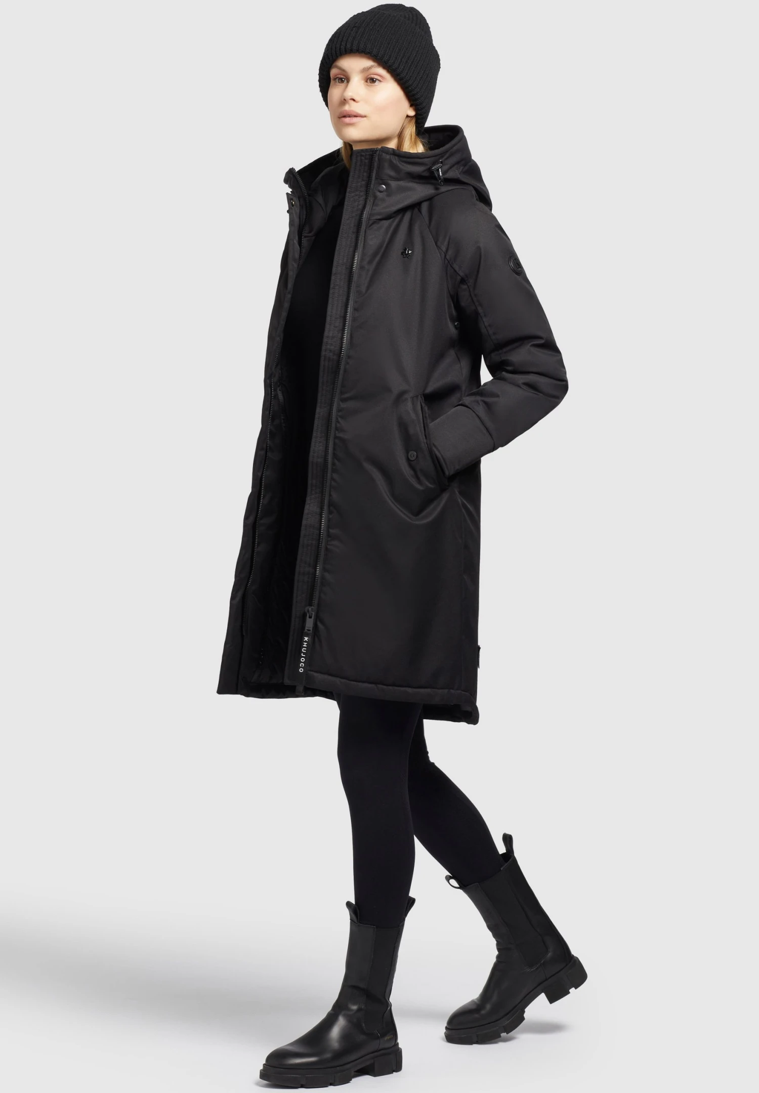 Khujo SemieCappotto InvernaleSchwarz Donna Cappotti KH121U1D6-Q11 6 Khujo SemieCappotto InvernaleSchwarz Donna Cappotti KH121U1D6-Q11 - immagine 6