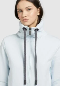 Khujo Tosta - Felpa Con Zip - Hellblau -Delem 8f6de69aba834e65bca09dc973c828dc