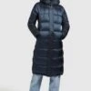 Khujo Julina SatinCappotto InvernaleDunkelblau Donna Cappotti KH121U14K-K11
