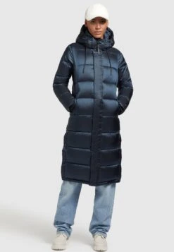 Khujo Julina SatinCappotto InvernaleDunkelblau Donna Cappotti KH121U14K-K11