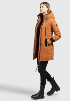 Khujo Mantel Jerry Prime7 PeachedCappotto InvernaleOrangebraun Donna Cappotti KH121U1CJ-H11 -Delem 90eb1023e66949fa9726b27cf1e21029