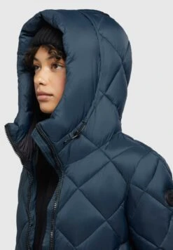 Khujo ZaritaCappotto InvernaleDunkelblau Donna Cappotti KH121U1B4-K11 -Delem 90f079e0337e4933b508276a8f2a5a7c