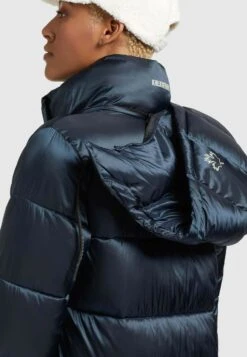 Khujo Julina SatinCappotto InvernaleDunkelblau Donna Cappotti KH121U14K-K11 -Delem 91daab00459142d19d4daf2d4adefb2d