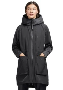 Khujo Mantel Ging - Cappotto Corto - Schwarz -Delem 9306012a19684ffda01b4fbf93148eab