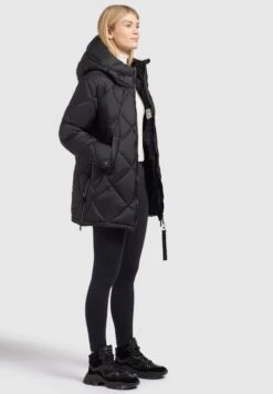 Khujo ZalonaCappotto InvernaleDunkelgrau Donna Cappotti KH121U1C5-C11 -Delem 956001d27f5a40cea5c31dcd89698f0d