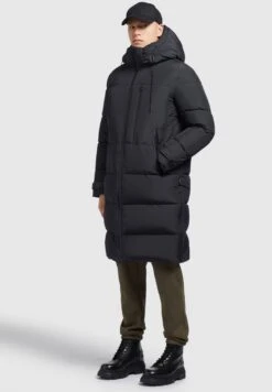 Khujo MarvisCappotto InvernaleSchwarz Uomo Cappotti KH122T0FZ-Q11 -Delem 96dfdd7d6fe74336ba042eec35cd53b4