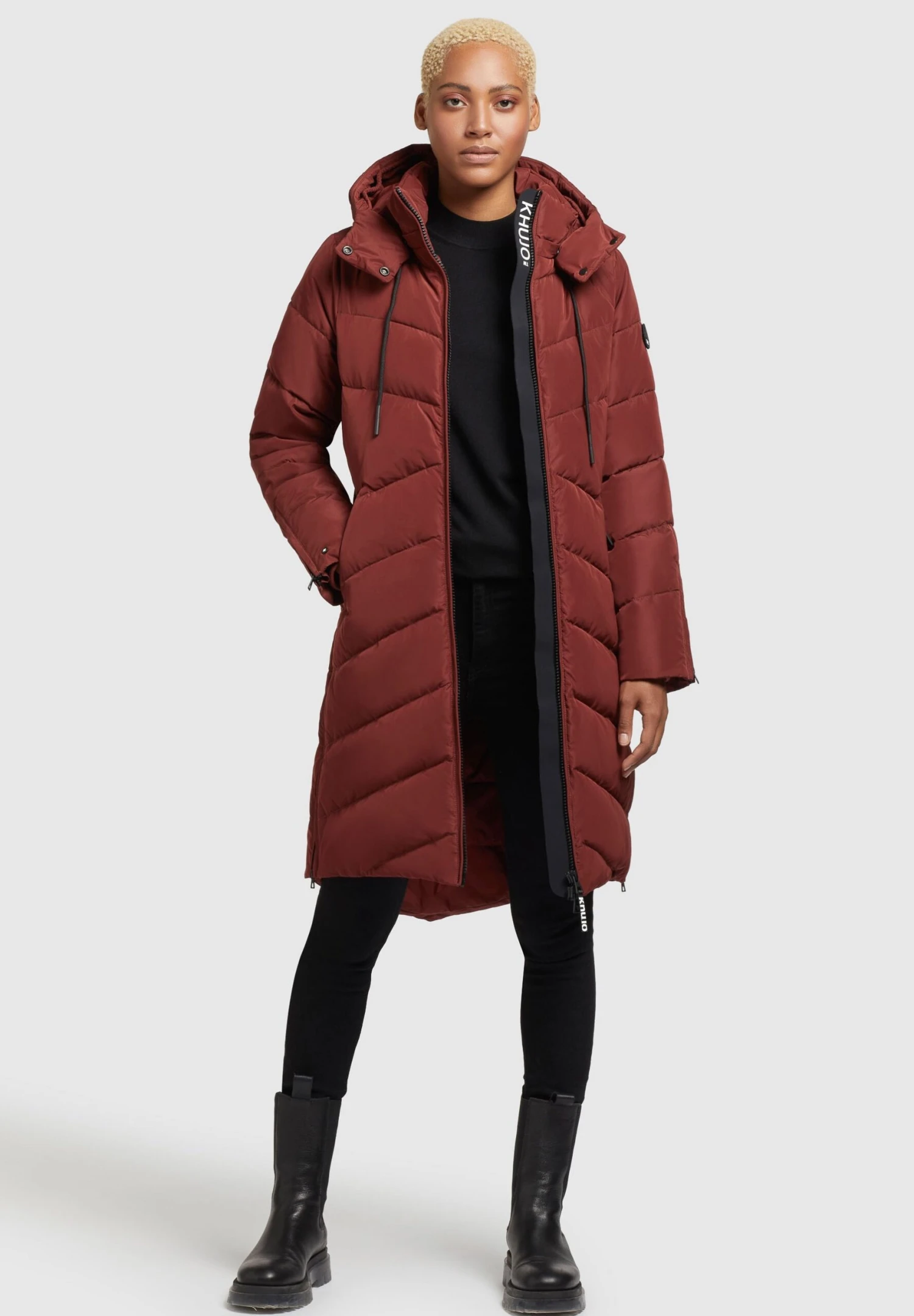 Khujo HubaCappotto InvernaleRostrot Donna Cappotti KH121U15R-G11 7 Khujo HubaCappotto InvernaleRostrot Donna Cappotti KH121U15R-G11 - immagine 7