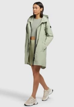 Khujo AddaCappotto CortoBlassgrün Donna Cappotti KH121U182-M11 -Delem a3ca60f509bd45b1bfb86a38aea3342d