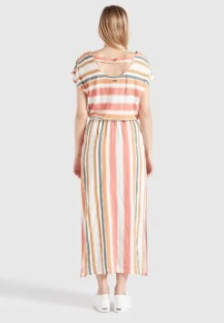 Khujo DoreenVestito LungoMehrfarbig Gestreift Donna Vestiti KH121C0DM-A12 -Delem a40a2b10c0e2483aa03776b4d99e820c