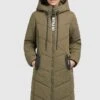 Khujo Aribay2 PeachedCappotto InvernaleKhaki Grün Donna Cappotti KH121U148-N11