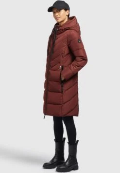 Khujo MuggCappotto InvernaleBraunrot Donna Cappotti KH121U19M-O11 -Delem a8f16d8b714b44af8d1d2c34c6613e64