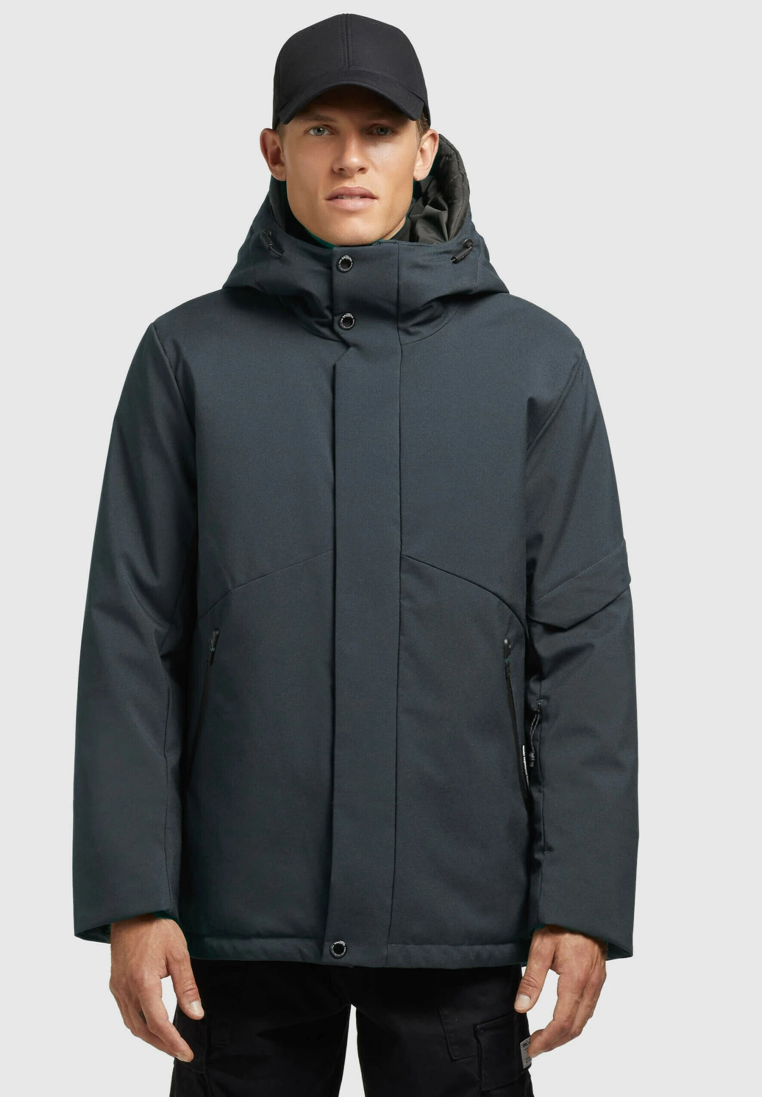 Khujo BorrowGiacca InvernaleDunkelblau Meliert Uomo Giacche KH122T0E4-K11 1 Khujo BorrowGiacca InvernaleDunkelblau Meliert Uomo Giacche KH122T0E4-K11