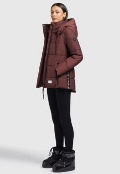 Khujo CineCappotto InvernaleWeinrot Donna Cappotti KH121U1BT-G11 -Delem af6e7f2f224640cda4e3501995bd6e24