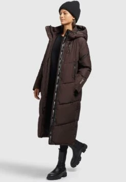 Khujo Sonje4Cappotto InvernaleDunkelbraun Donna Cappotti KH121U19J-O11 -Delem b092f78e956c46dbb38af44d7cb16336