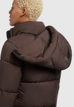 Khujo Soraya MattCappotto InvernaleDunkelbraun Donna Cappotti KH121U1BN-O11 -Delem b0b2be2f63194f67b4cf8413f2a0e303