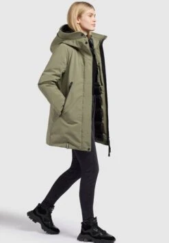 Khujo Viona4Cappotto InvernaleGraugrün Donna Cappotti KH121U1CS-M12 -Delem b1b34f3914714277bfd688c589297842
