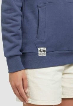 Khujo Rhabea - Felpa Con Cappuccio - Dunkelblau -Delem b39f51babd16462eb98c0b41db3002d1