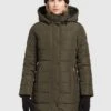 Khujo Delinas2Cappotto InvernaleDunkeloliv Donna Cappotti KH121U118-N11