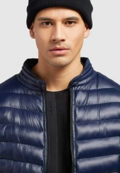 Khujo Joko ShinyGiacca InvernaleDunkelblau Uomo Giacche KH122T0G2-K11 -Delem b4bd5ec810664482b98dd9c2dd04e3f0