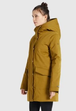 Khujo NovaCappotto InvernaleCurry Donna Cappotti KH121U10A-E11 -Delem b565e5f1b24847deb4e50edc1b2b6a5a