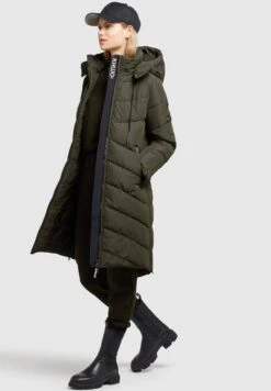 Khujo HubaCappotto InvernaleDunkelgrün Donna Cappotti KH121U15R-M11 -Delem b666d92b87ff481ca1b9422d2e8ec2b6