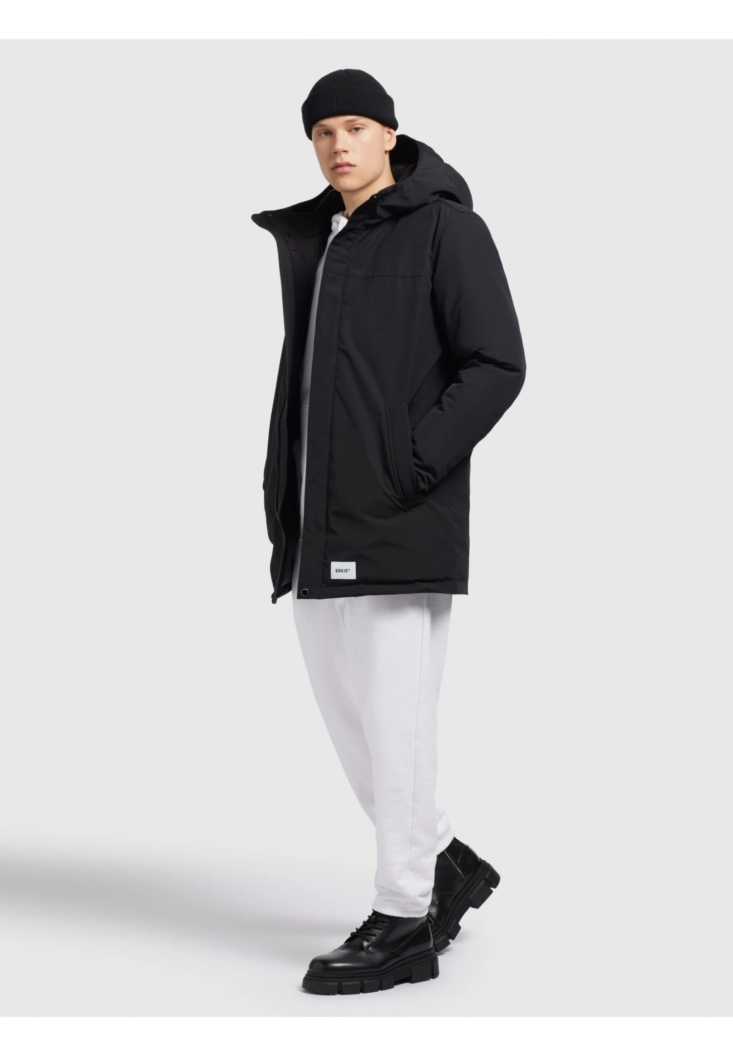 Khujo HannCappotto InvernaleSchwarz Uomo Cappotti KH122T0FG-Q11 6 Khujo HannCappotto InvernaleSchwarz Uomo Cappotti KH122T0FG-Q11 - immagine 6