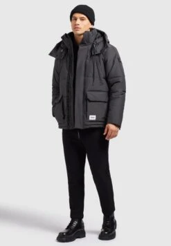 Khujo Primero2Giacca InvernaleDunkelgrau Uomo Giacche KH122T0FS-C11 -Delem c0e64e32160f4275a6fbb9b9ea28fabf