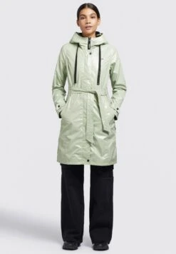 Khujo Alecia - Trench - Blassgrün -Delem c247bc72ec2d470eabe96a7cad40a4e3