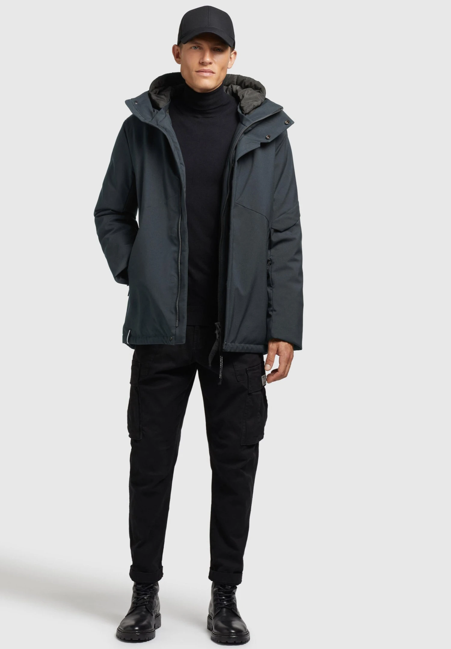 Khujo BorrowGiacca InvernaleDunkelblau Meliert Uomo Giacche KH122T0E4-K11 2 Khujo BorrowGiacca InvernaleDunkelblau Meliert Uomo Giacche KH122T0E4-K11 - immagine 2