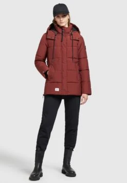 Khujo EuniceCappotto InvernaleRostrot Donna Cappotti KH121U168-G11 -Delem c5319ec8c76a482aa0eb3567962ae85c