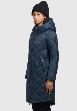 Khujo ZaritaCappotto InvernaleDunkelblau Donna Cappotti KH121U1B4-K11 -Delem c664a114c8ac4e7a991fdac392a13b42