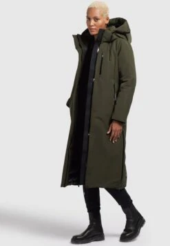 Khujo LofiCappotto InvernaleDunkelgrün Donna Cappotti KH121U1CX-M11 -Delem c89ebdcae82a4dee91d4e34625e01281