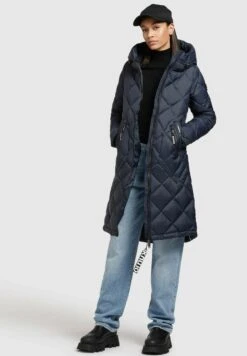 Khujo ZaritaCappotto InvernaleDunkelblau Donna Cappotti KH121U150-K11 -Delem c91db62389124eafb2ba6b64da933d58