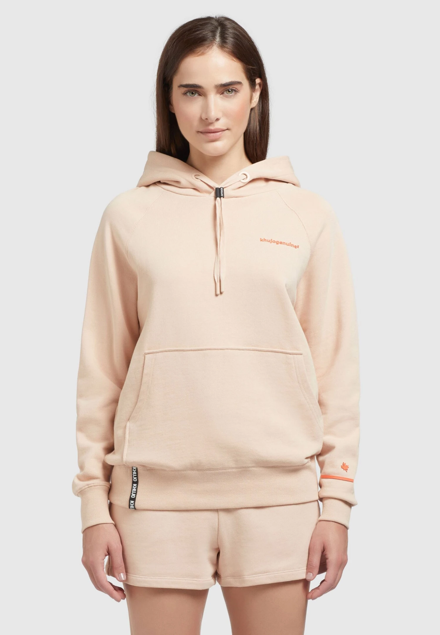 Khujo OdetteFelpa Con CappuccioAprikot Donna Felpe KH121J075-H11 1 Khujo OdetteFelpa Con CappuccioAprikot Donna Felpe KH121J075-H11